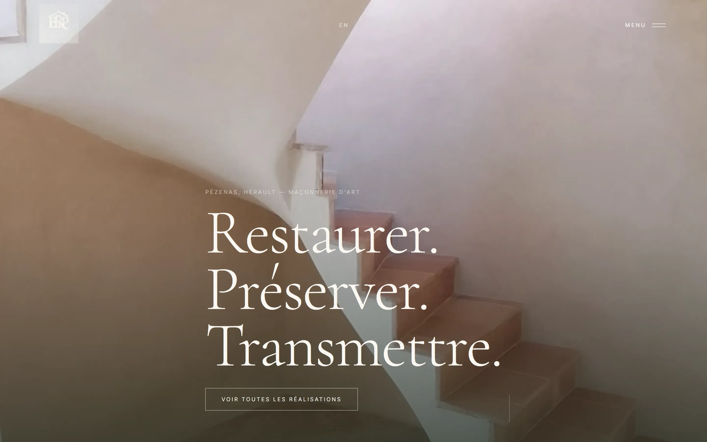 Page d'accueil du site Bâtiment Rénovation Patrimoine